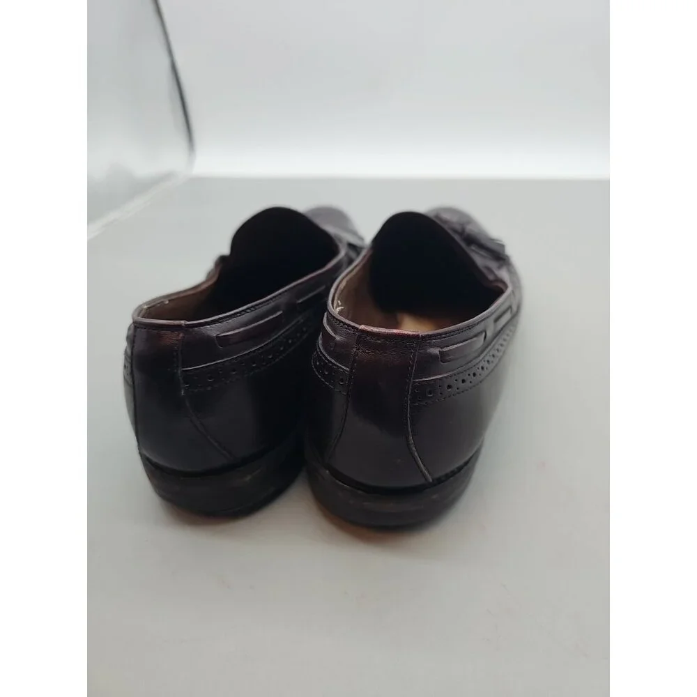Allen Edmonds Arlington Burgundy Wingtip Brouge Kiltie Tassel Loafers‎ Mens 10.5